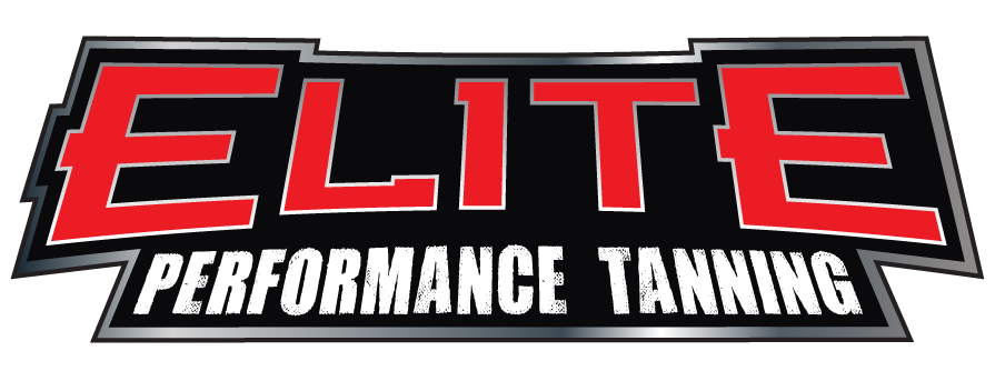Logo for Elite Performance Tanning Red and white letters that read "Elite Performance Tanning"